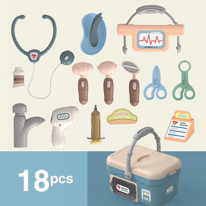Baby Children Play House Toys Doctor Nurse Multifunctional Set Simulation Stethoscope Injection Portable Medical Kit