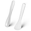 2Pcs Cosmetic Spatula, Mini Metal Makeup Spatula Reusable Cosmetic Cream Spatulas Spoon Skincare Scoop Applicator Multi-functional Facial Applicator