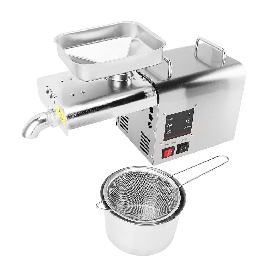 Fully Automatic Oil Press Machine Electric Cold Hot Oil Maker Stainless Steel Oil Extractor for