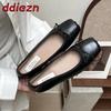 Fashion Fashion Butterfly-Knot Ladies Flats With Shoes Square Toe Female Shallow Footwear Slip On Women Ballet Flats Shoes Slides