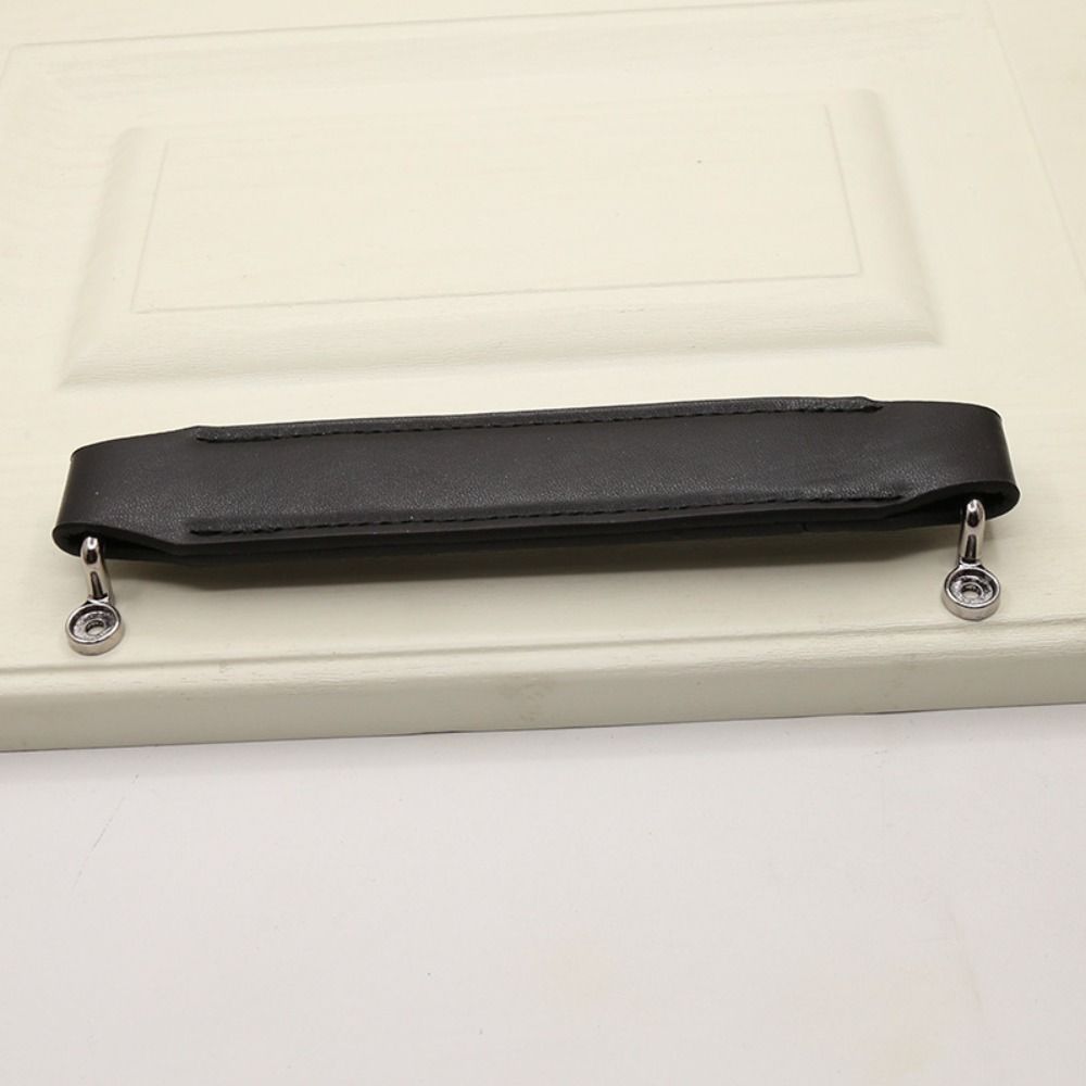 Soft Stool Pull Handle PU Cabinet Pulls Classic Leather Handle Drawer