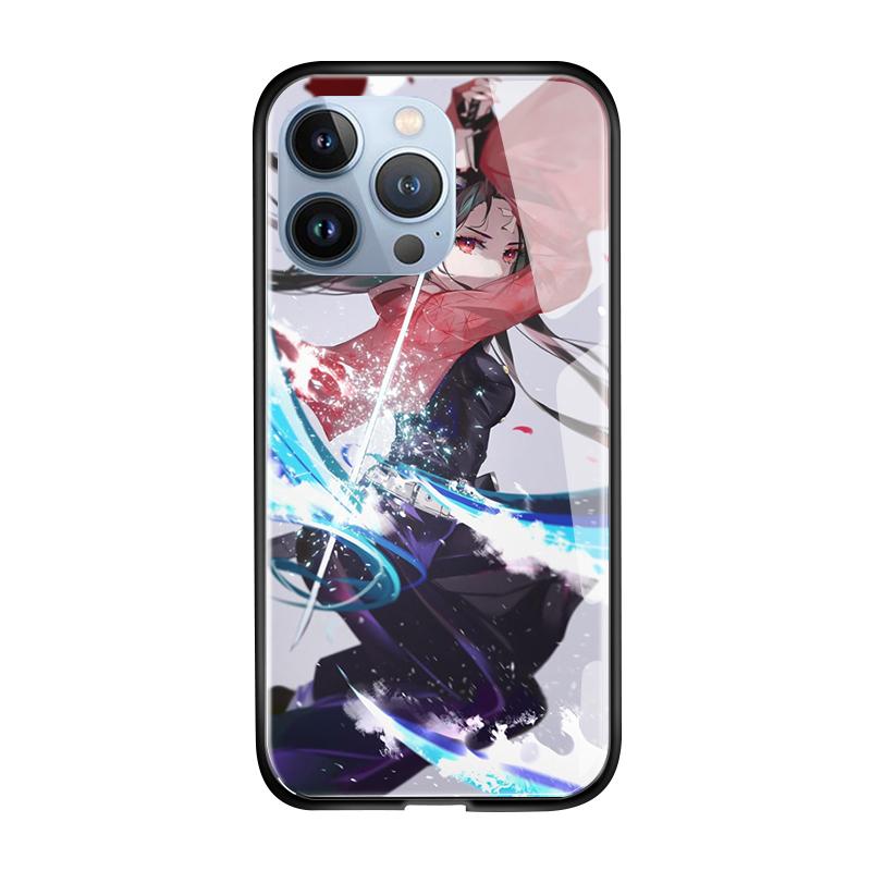 Чехол для телефона из закаленного стекла для iPhone 11 12 13 14 15 16 17 Redmi 10 12 14C Note10 Note14 Xiaomi 11Lite PocoC75 Мягкий край Ударопрочный Гладкий чехол