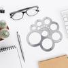 Многофункциональный измерительный инструмент для работы с кожей, из нержавеющей стали, угломер для кожи, измерительная линейка с метками