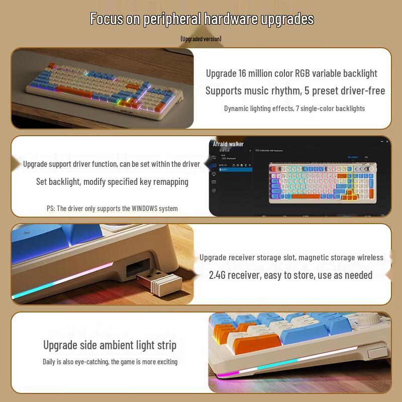 Беспроводной набор клавиатура и мышь EWEADN V1 с двумя режимами