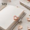 Cute Office Stationery Supplies 10PCS Rose Gold Metal Paper Clips, Decorative Cartoon Shape Desk Accessories Bookmarks, Creative Documents Organizers