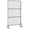Privacy Screen Gray 100 x 50 x 180 cm Steel
