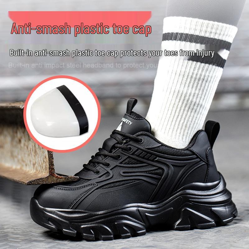 Женская защитная обувь с черным стальным подноском – Защита от ударов, Защита от проколов, Модная, Маленькие размеры