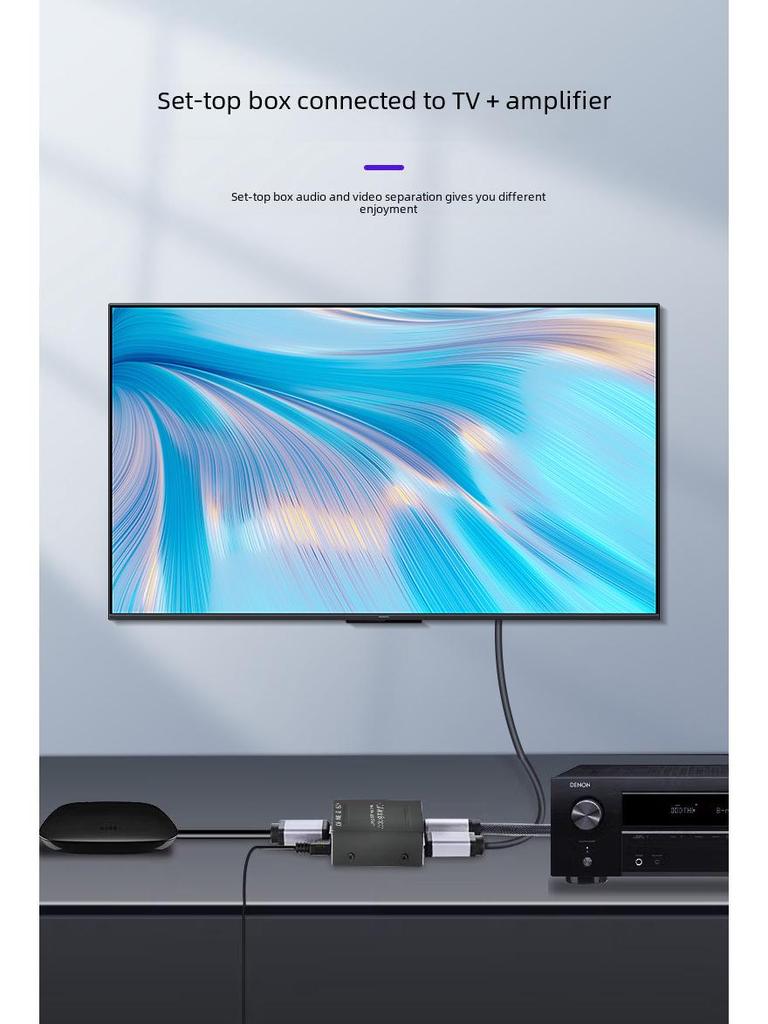 HDMI в HDMI, аудио + SPDIF + R/L преобразователь с блоком питания