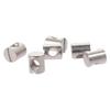 20pcs Nickel-Plated Cross Dowels Silver Hammer Nut Children's Bed Barrel Nuts