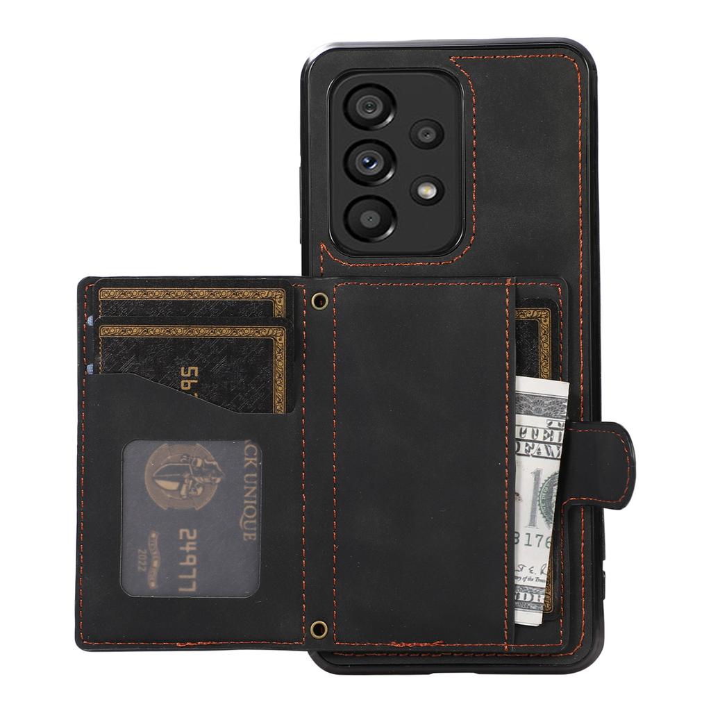 For Samsung Galaxy A13 4G/5G Cell Phone Case Card Holder TPU+PU Leather Phone Shell