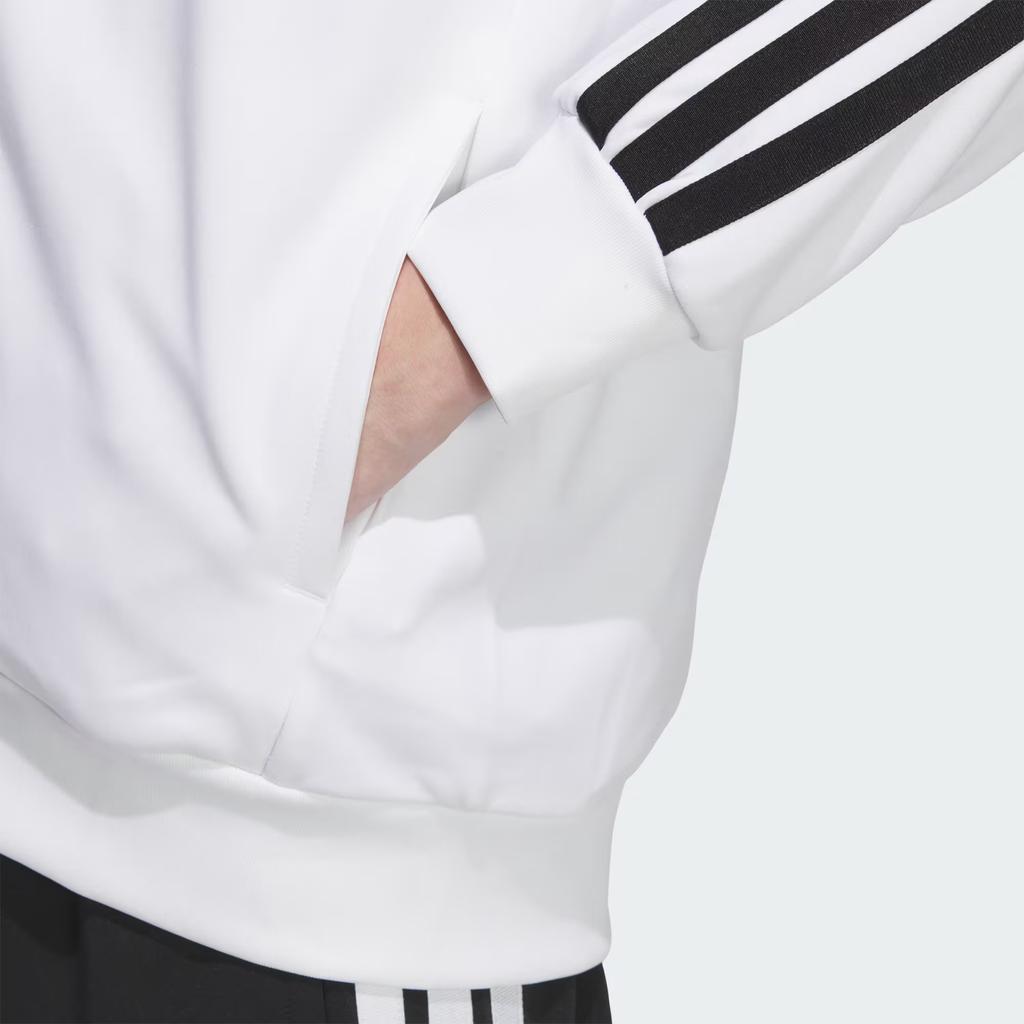 adidas Двусторонняя вязаная удобная полосатая куртка мужская куртка белая JV6979