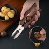 Многоцелевые каштановые ножницы Очистка от скорлупы Каштановый очиститель от скорлупы Кожаный зажим Нож для поперечной резки Каштановый очиститель для кухонных принадлежностей