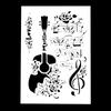 A4 Size Decorative Reusable Guitar Stencil Template Painting Stencils for DIY Crafts Scrabooking Painting On Wood,Canvas,Floor,Wall and Tile