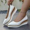 Мода Женская Мода Клиновидный каблук Туфли-лодочки 2025 Весна Лето Легкие Платформа Лоферы Женские Мягкая подошва Комфорт Повседневная обувь Большой размер 42