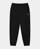 DOLPHIN WAVE APPAREL Черные брюки-джоггеры с вышивкой-цепочкой и флисовой подкладкой