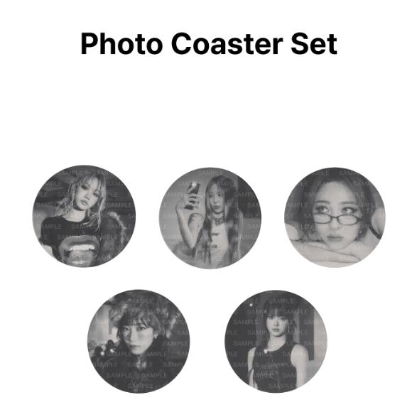 LE SSERAFIM 4th Mini Album CRAZY Photo Coaster Set