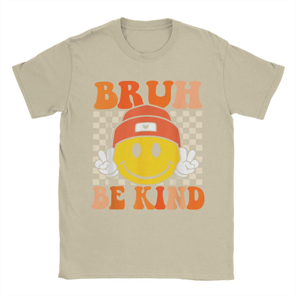 Бро Будь Добрым День Единства Оранжевая Футболка против Буллинга Доброта Мужская Юмористическая Футболка Футболка с Круглым Вырезом Футболка с Коротким Рукавом Топы