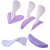 Purple Shaver Bikini Heart Triangle Straight Pubic Razor Trimmer Shaving Shaped Heart Stencil Straight With Hair Women