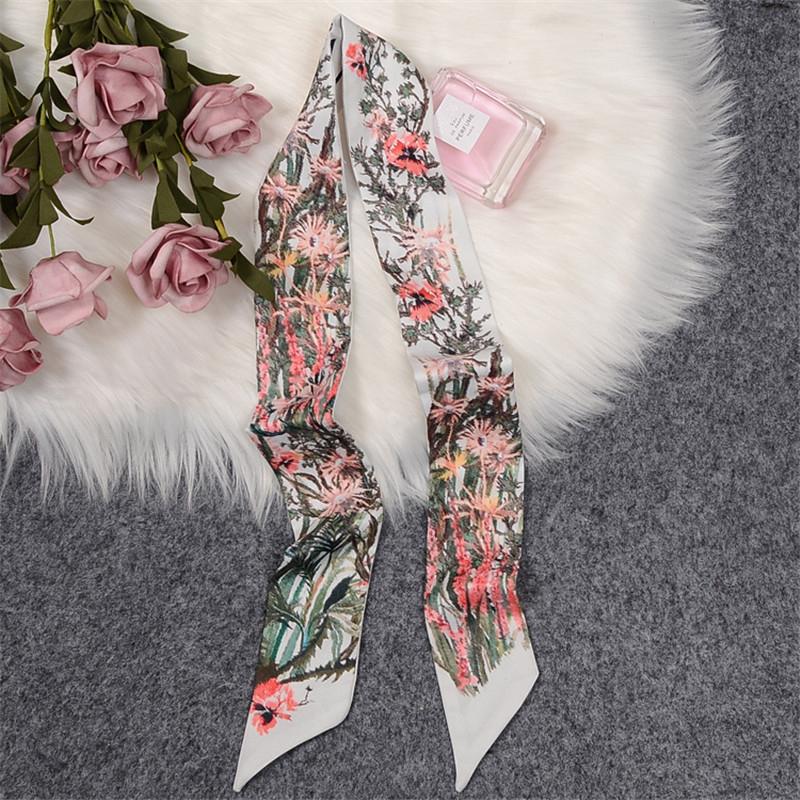 Fashion Print Hair Bands Long Hair Ribbon For Women Girls Bows Ponytail Holder Scarf Sweet Hair Accessories