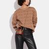 Coach Сумка на цепочке Trail 12 Classic Monogram с молнией, из кожи и покрытого канваса, женская, коричнево-желто-ржавая CE768-B4NQ4