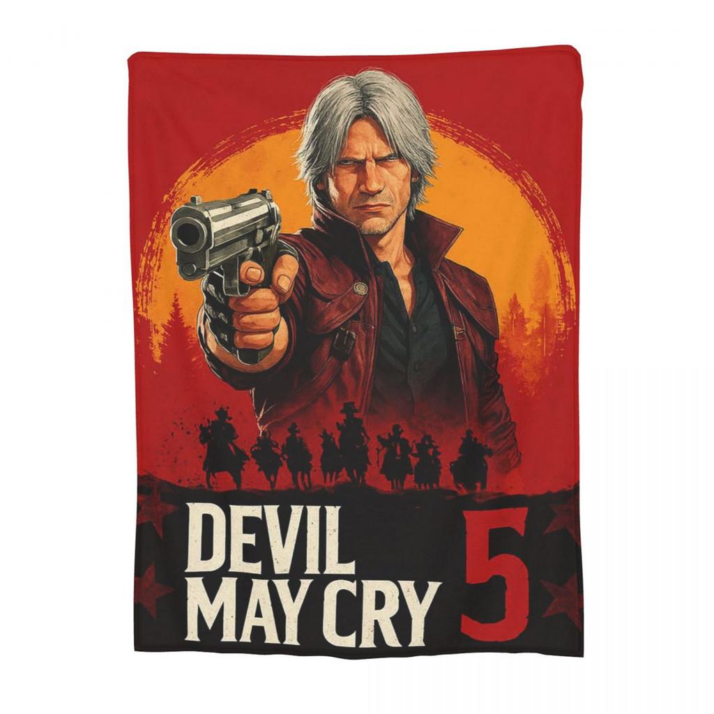 D-Devil May Cry DMC Игра Геймер Плед Мягкий Теплый Фланелевый Плед Плюшевый для Кровати Гостиной Пикника Путешествия Дома Дивана