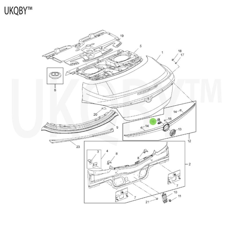 Suitable for Bu ic k 2009 Bu ic k Re ga l trunk switch, trunk lid, luggage lid open button button button 13422268