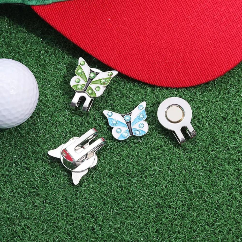 Butterfly Shape Golf Ball Marker Brim Clip Golf Hat Marker Golf Lovers Golf Cap Clip Women Girls