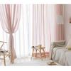 100% Linen Curtains for Window Living Room Rod Pocket Drapes Light Filtering Curtain for Kitchen Kids Room Bedroom