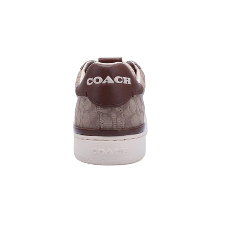 Coach Низкие стильные кеды для скейтбординга из ткани, женские, коричневые G5037-STN