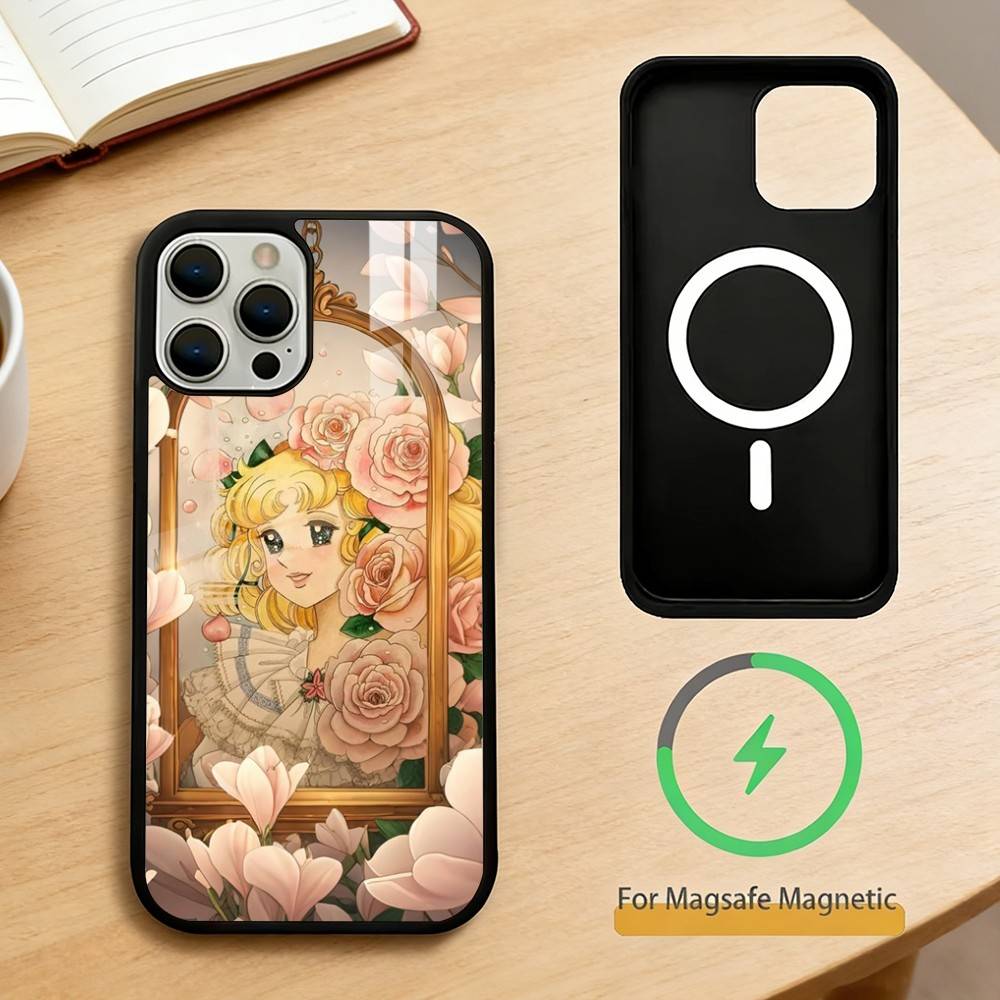 Кэнди Аниме 90-х Чехол для телефона iPhone 14,16,15,13,17,12,Plus,Pro,Max Магнитный Для Magsafe Матовый Чехол