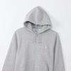 Champion Long Sleeve Zip Hooded Sweatshirt with Embroidered Oxford Size L Men's Fleece-Lined Logo, Gray, (C3-W106Z)