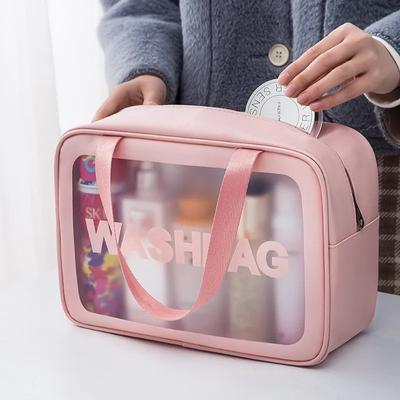Новая портативная косметичка, портативная дорожная косметичка большой емкости, водонепроницаемая прозрачная сумка для хранения косметики