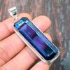 Tanzanite Quartz Gemstone Handmade 925 Sterling Silver Jewelry Pendant