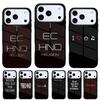 Чехол для телефона с цитатами о техно-музыке для iPhone 17 16 15 14 13 Pro Max Задняя крышка для 12 11 Pro Coque