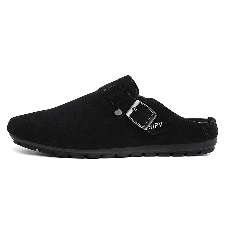 Новые модные универсальные тапочки с круглым носком для мужчин, нескользящие, летние модные повседневные сандалии для отдыха на открытом воздухе, плоские туфли для мужчин, легкие