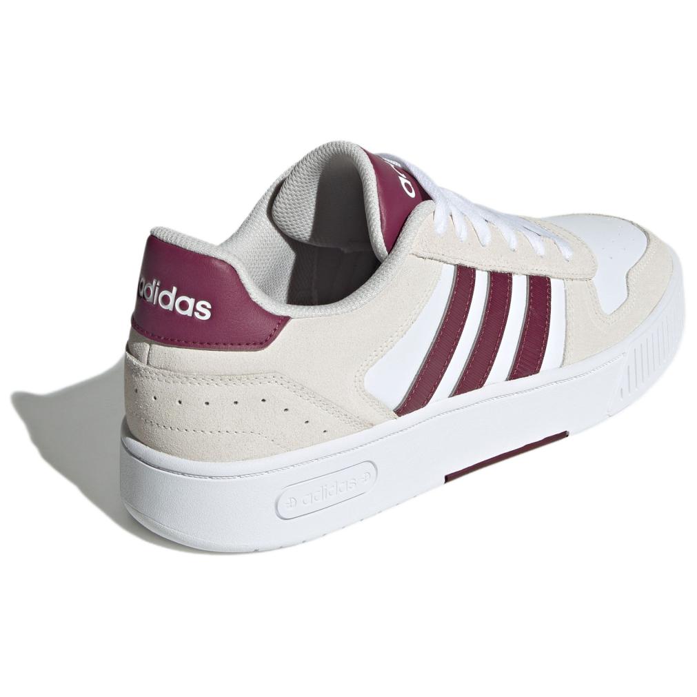 Adidas Neo D-Pad Leather Comfortable Lightweight Non-Slip Wear-Resistant Low-Top Skate Shoes Unisex Sneakers White Brown JR8324