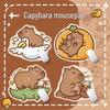 Original Capybara Alien Mouse Pad - Small Cartoon Creative Desk Mat, Washable for Office or Dorm
