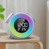 Светодиодный цветной будильник с эффектом заката, сенсорным светом и звуком
