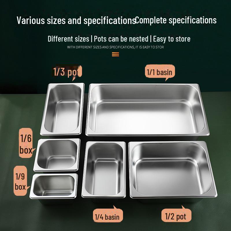 Квадратная сервировочная миска из нержавеющей стали с крышкой для фаст-фуда, молочного чая, приправ или горячих блюд