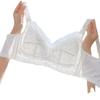 Женский белый регулируемый бюстгальтер пуш-ап: Улучшает форму и поддержку без стальных колец