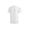 Adidas Three-Stripe Print Training Sports Short Sleeve T-Shirt Men Tops White DQ1453
