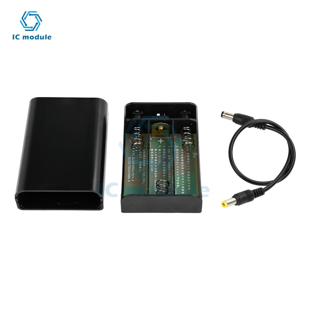DC 12V 3x 18650 Батареи Без Пайки Последовательно DIY Корпус для Батарей Аккумуляторный Блок UPS для Мобильного Телефона WiFi Роутера Светодиодной Подсветки