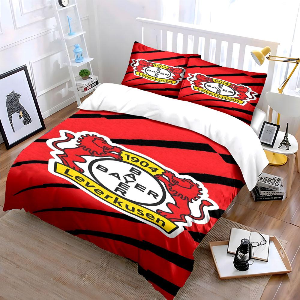 Red lions with logo. Bedding sets Duvet cover sets Duvet covers Pillowcases(1* Duvet Cover 2* Pillowcases without duvet insert)