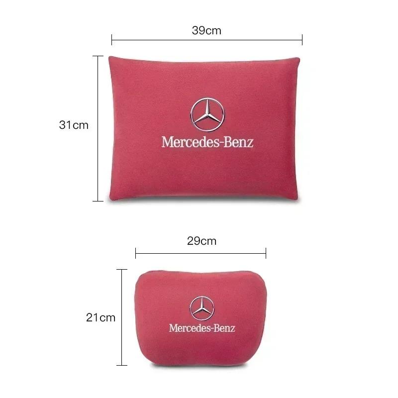 CQT1 High Quality Car Headrest Neck Support Seat Soft Lumbar Pillow For Mercedes Benz AMG W204 W205 W203 W211 W212 W213 W201 W210