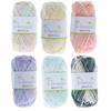 Yokota Parasol Medium 6 Yarn, Acrylic, Weight, Colorful, 6-Color Set, Balls, 6908-6