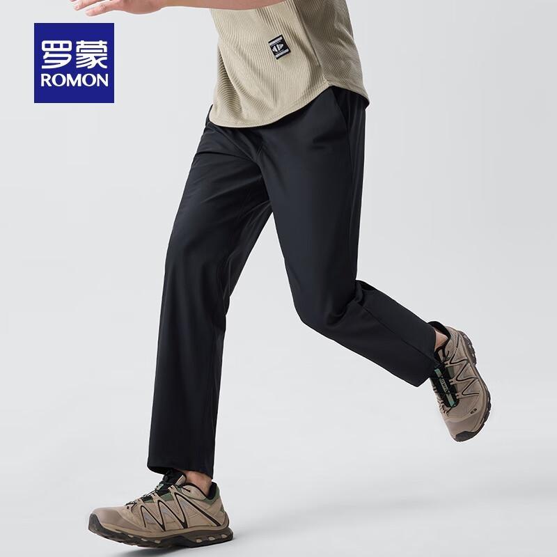 ROMON Мужские летние тонкие повседневные брюки прямого кроя