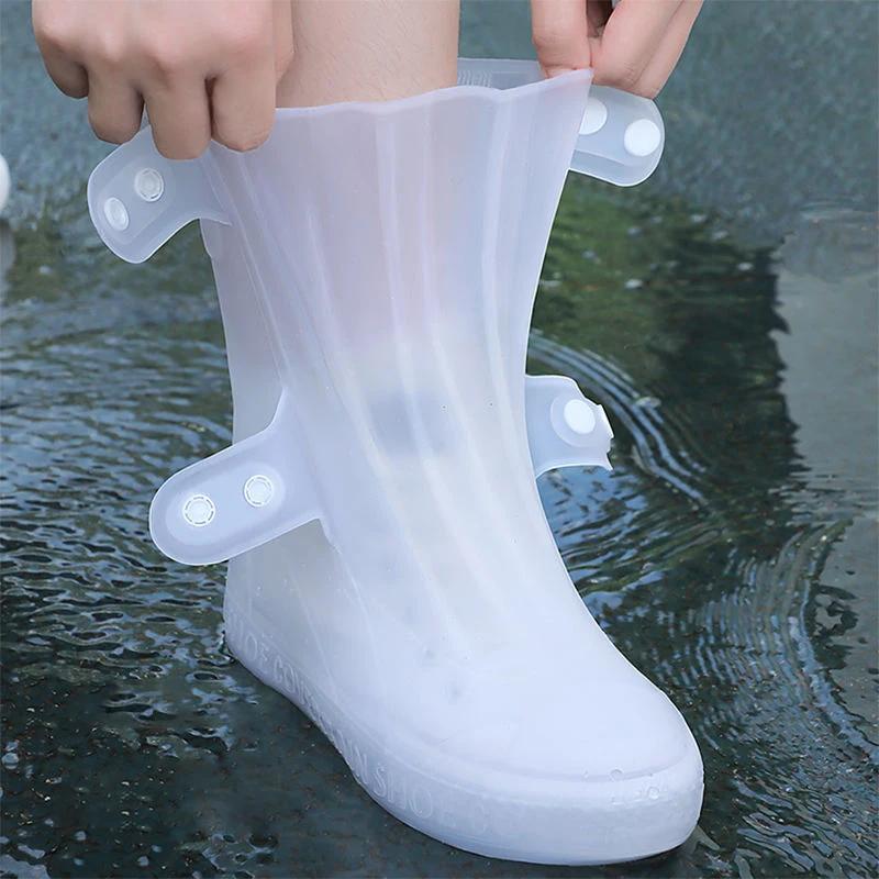Rain Shoe Cover EU Waterproof Anti Slip Shoe Cover Rain Boots Outdoor Sports Shoes Accessories Durable Rubber Shoe Covers Reusable Boot Cover Hiking