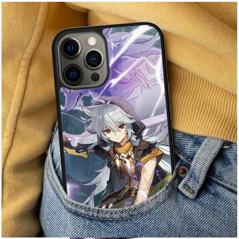 Genshin Impact Razor manga Soft Phone Case for iPhone 17 Air 16e Pro max 15 Pro 13 14 Plus 11 12 MagSafe Magnetic Coque