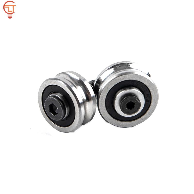 SG15+M5 SG20+M6 SG25+M8 Screw Steel Pulley Ball Bearings Track Guide Roller