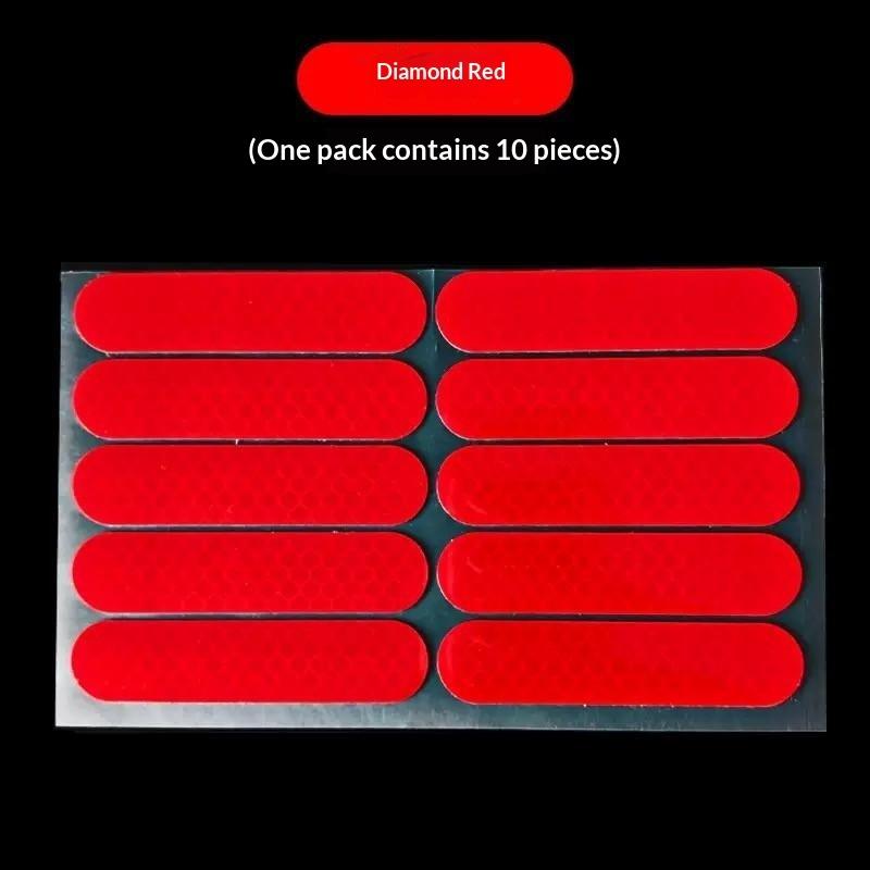Helmet Reflective Stickers 10Pcs High Visibility Self Adhesive for Motorcycle Cycling Daily Riding Use